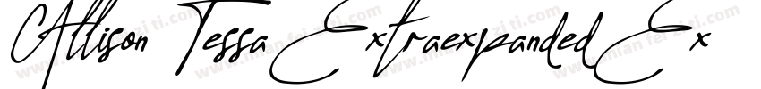 Allison Tessa Extraexpanded Extra字体转换